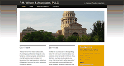 Desktop Screenshot of pmwilsonlaw.com